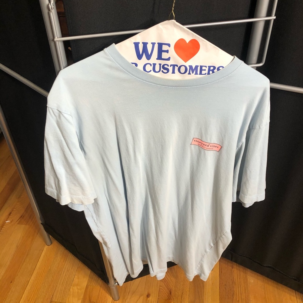 Vineyard Vines Large Lite Blue Short leave T-Shirt